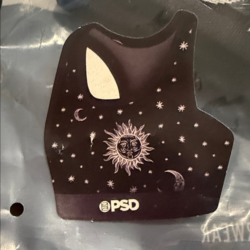 PSD Black and White Starry SPORTS bra M NWT